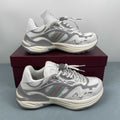 Gucci  White & Grey Chunky Lace-Up Sneakers