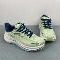 HOKA Clifton 10 – Pale Green & Navy