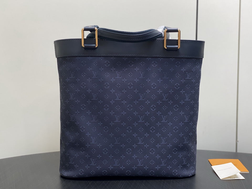 Louis Vuitton Navy Monogram Tote Bag