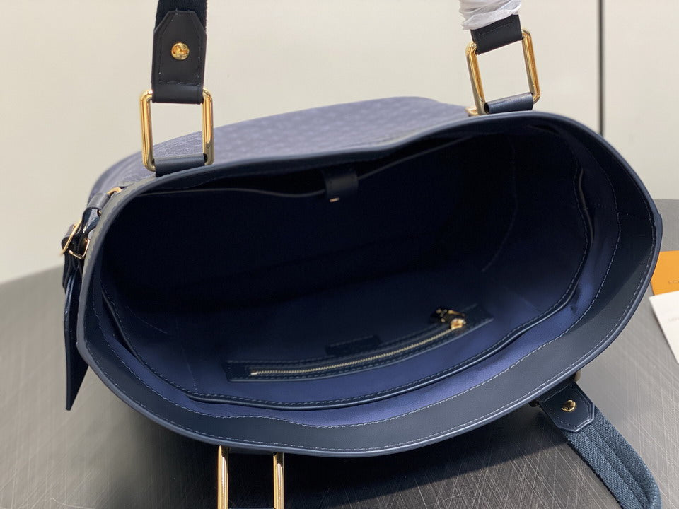 Louis Vuitton Navy Monogram Tote Bag