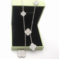 Van Cleef & Arpels Clover-Motif Drop Necklace